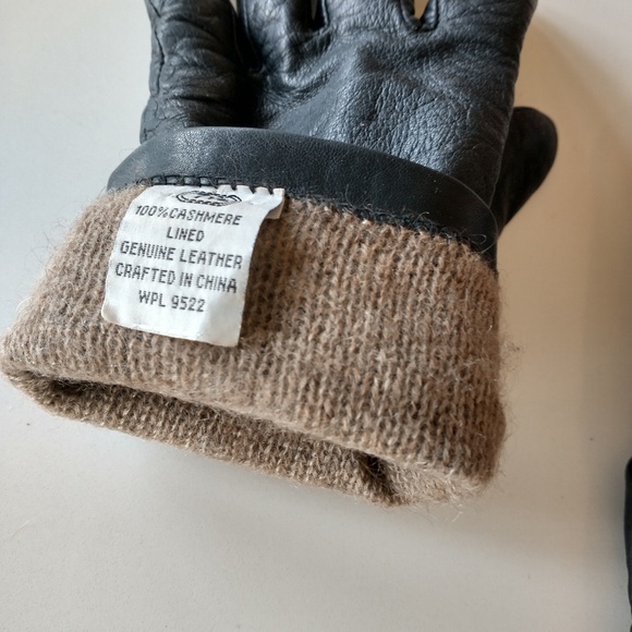 Leather gloves with cashmere lining - Picture 4 of 7